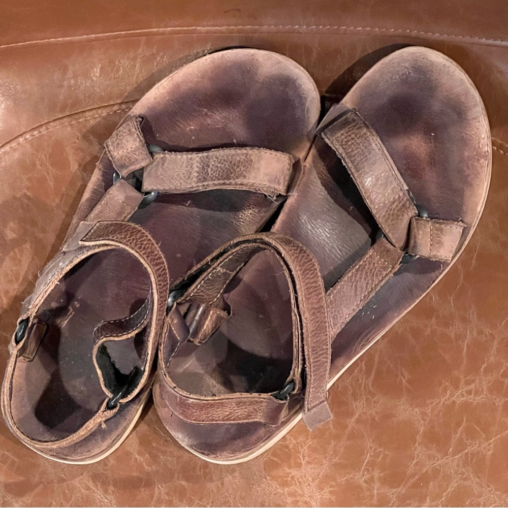 TEVA Brown Leather Sandals